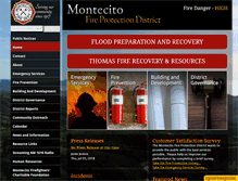 Tablet Screenshot of montecitofire.com